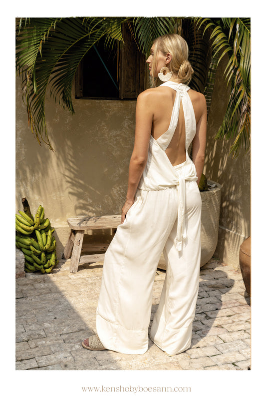 Pantalón Selena Blanco roto
