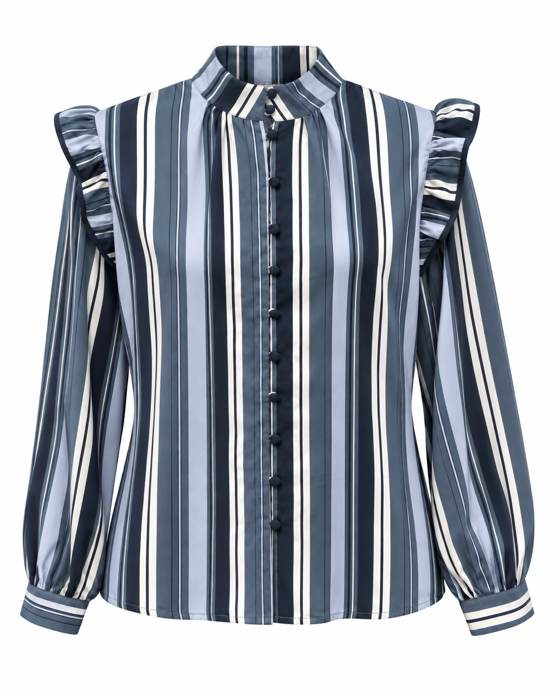 Camisa Colette Rayas Azul