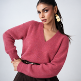Jersey Misonna Rosa en Lana y Cashmere