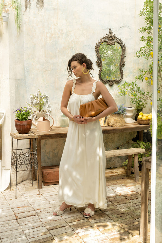 Vestido Brianca Blanco roto