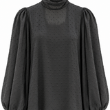 Blusa Marielle Negra a topos