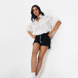 Camisa Volantes Blanca