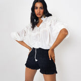 Camisa Volantes Blanca