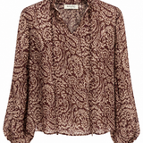 Blusa Amélie Estampado Burdeos