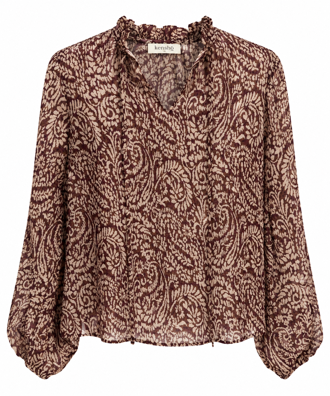Blusa Amélie Estampado Burdeos