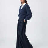 Jersey Misonna Azul en Lana y Cashmere
