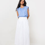 Falda Midi Blanca
