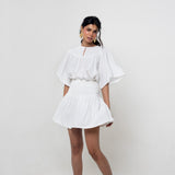 Falda Smock Blanca