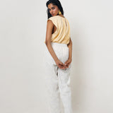 Pantalón Bordado Blanco