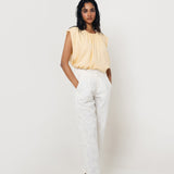 Pantalón Bordado Blanco
