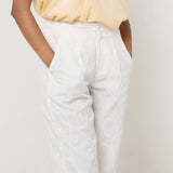 Pantalón Bordado Blanco