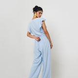 Pantalón Palazzo Fuido Azul