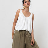 Top Fruncido Blanco