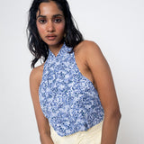 Top Halter Cruzado Floral