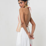 Top Halter Rayas Lurex