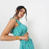 Set Vichy Turquesa
