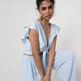 Set Volantes Azul Nube