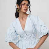 Vestido Camisero Bordado