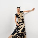 Vestido Cruzado Estampado