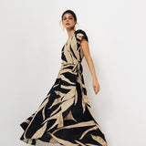 Vestido Cruzado Estampado