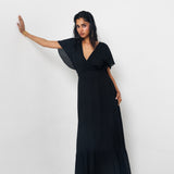 Vestido Espalda Abierta Negro