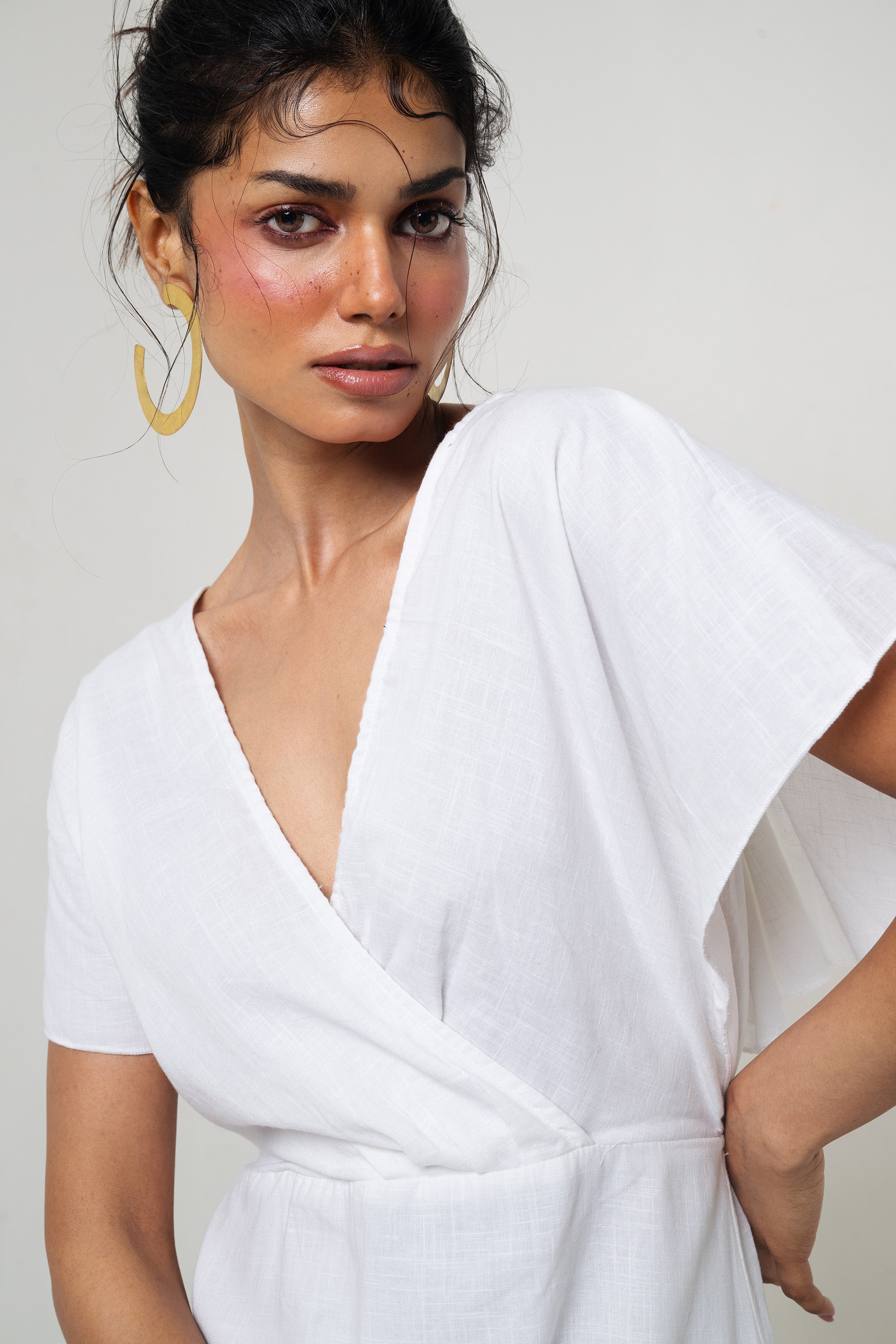 Vestido Espalda Abierta Blanco