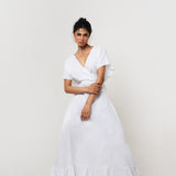 Vestido Espalda Abierta Blanco