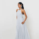 Vestido Halter Rayas