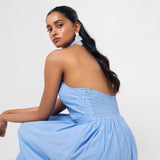 Vestido Maxi Cuello Camisa