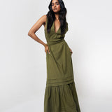 Vestido Maxi Verde Oliva