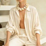 Camisa Ester Beige
