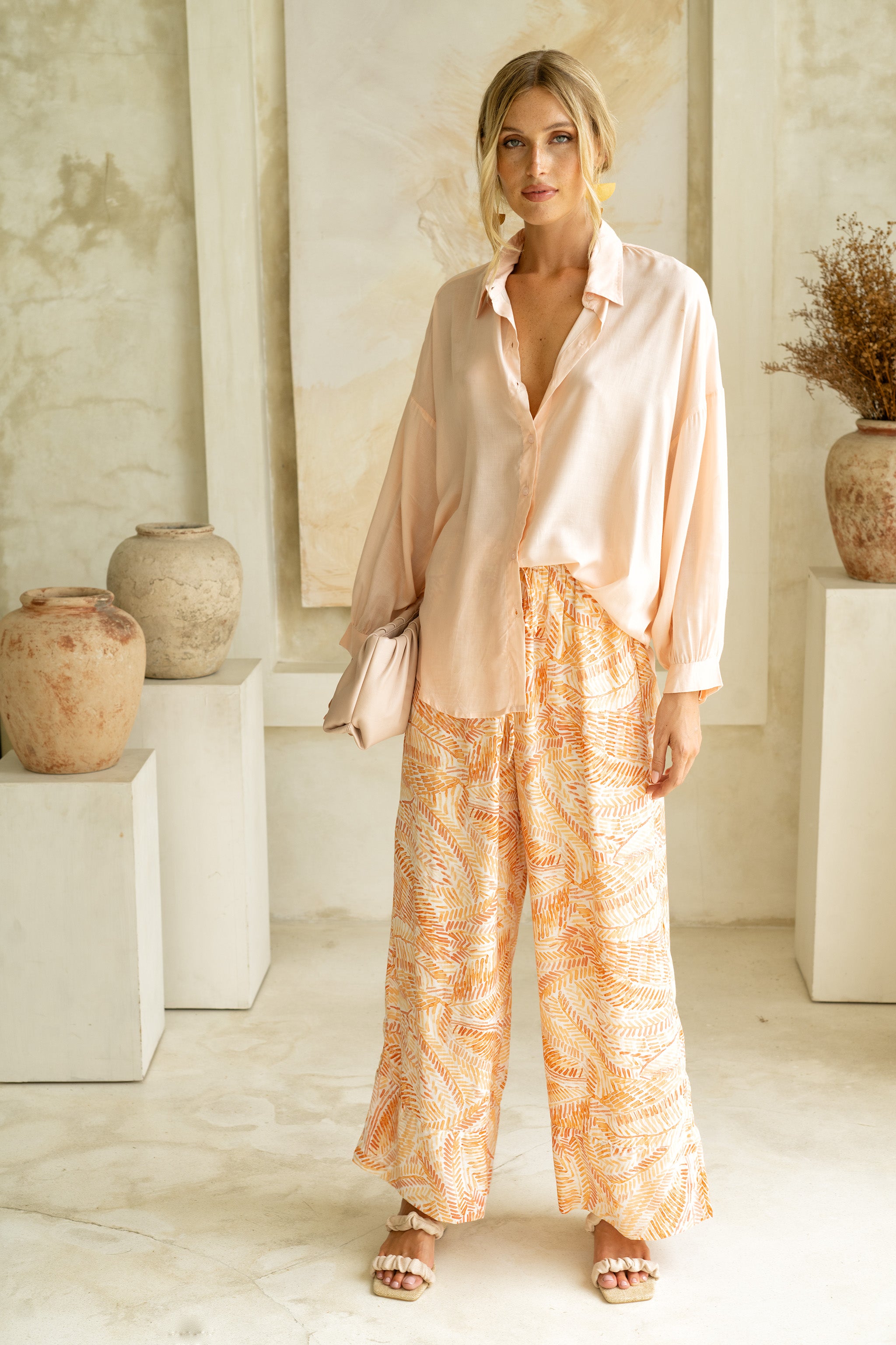 Camisa Ester Rosa Claro
