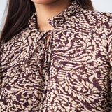 Blusa Amélie Estampado Burdeos