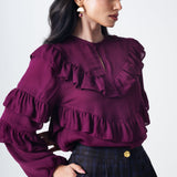 Blusa Anouk Ciruela