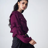 Blusa Anouk Ciruela