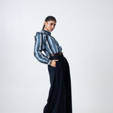 Camisa Colette Rayas Azul