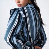 Camisa Colette Rayas Azul