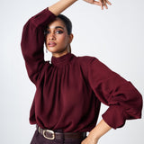 Blusa Melisa Burdeos