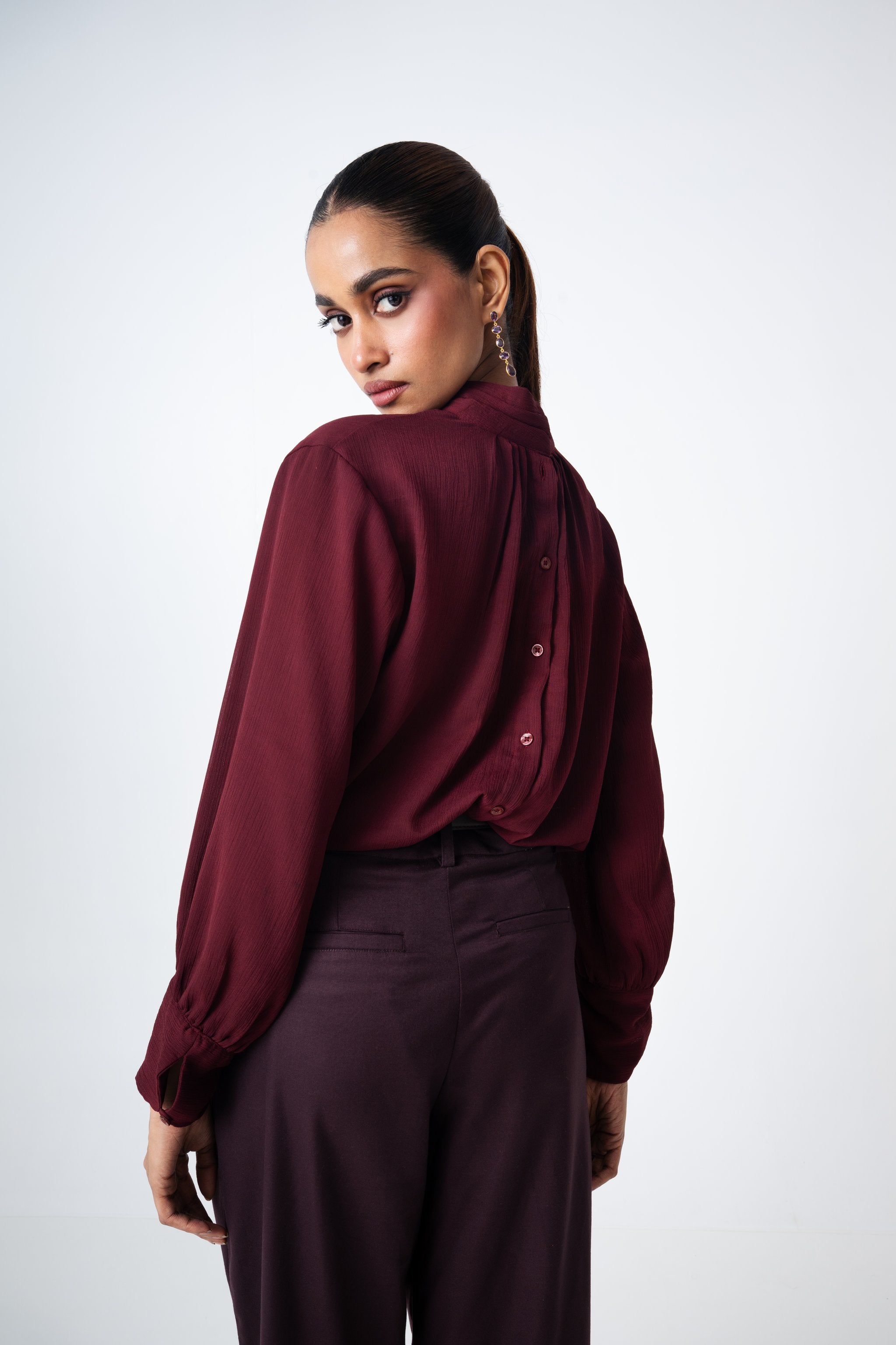Blusa Melisa Burdeos