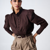 Camisa Eloise Marrón