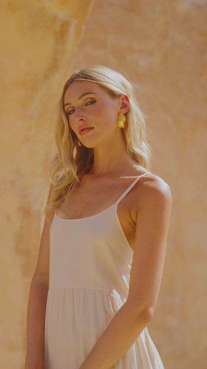 Vestido Elia Blanco roto